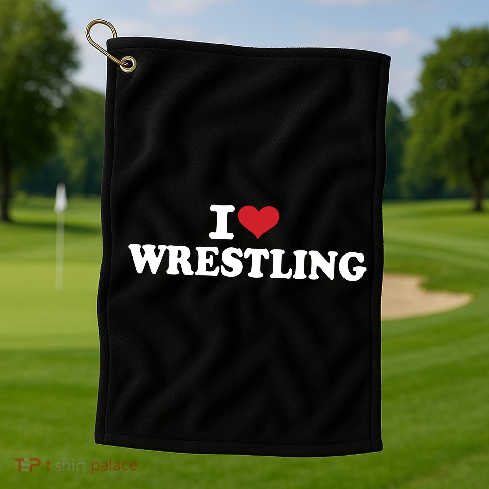 I Cant My Son Has Wrestling Golf Towel