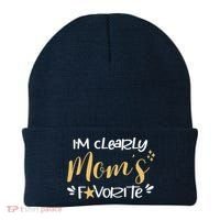 I'm Clearly Mom's Favorite Son or Daughter Funny Mom's Beanie thumb 0