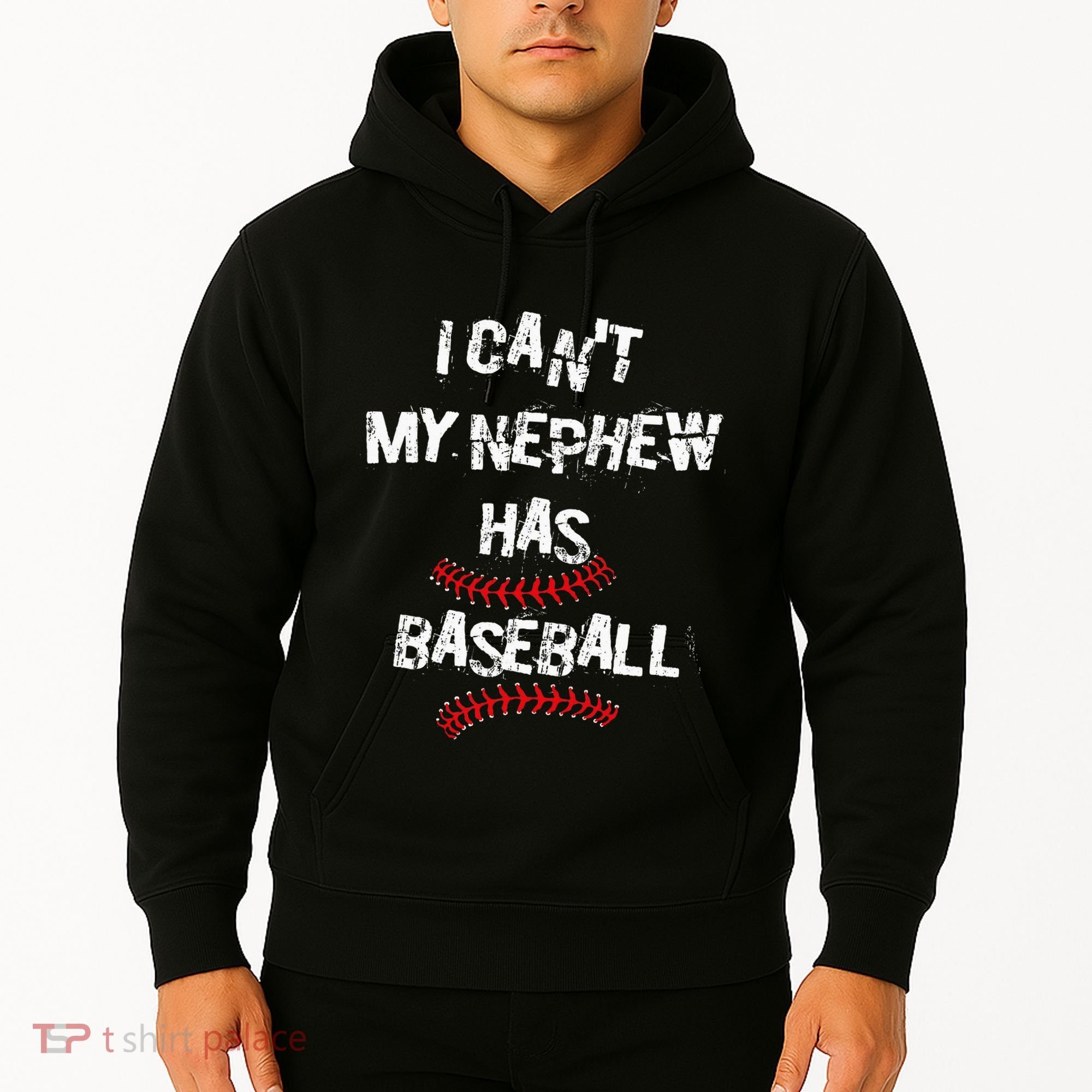 I CanT My Nephew Has Baseball Baseball Aunt Uncle Hoodie