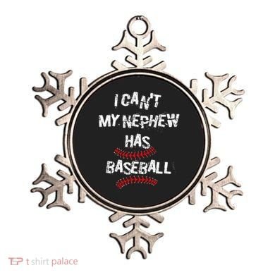 I CanT My Nephew Has Baseball Baseball Aunt Uncle Ornament