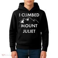 I Climbed Mount Juliet Distressed Kids Hoodie thumb 4