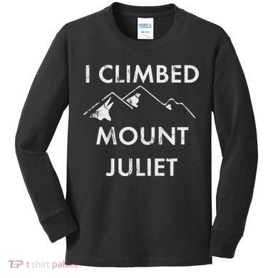I Climbed Mount Juliet Distressed Kids Long Sleeve Shirt