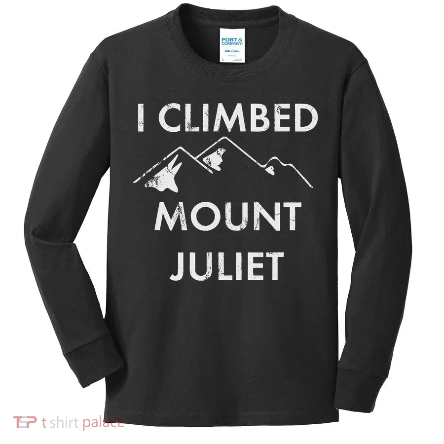 I Climbed Mount Juliet Distressed Kids Long Sleeve Shirt