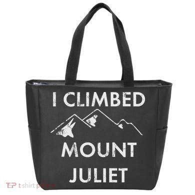 I Climbed Mount Juliet Distressed Tote Bag