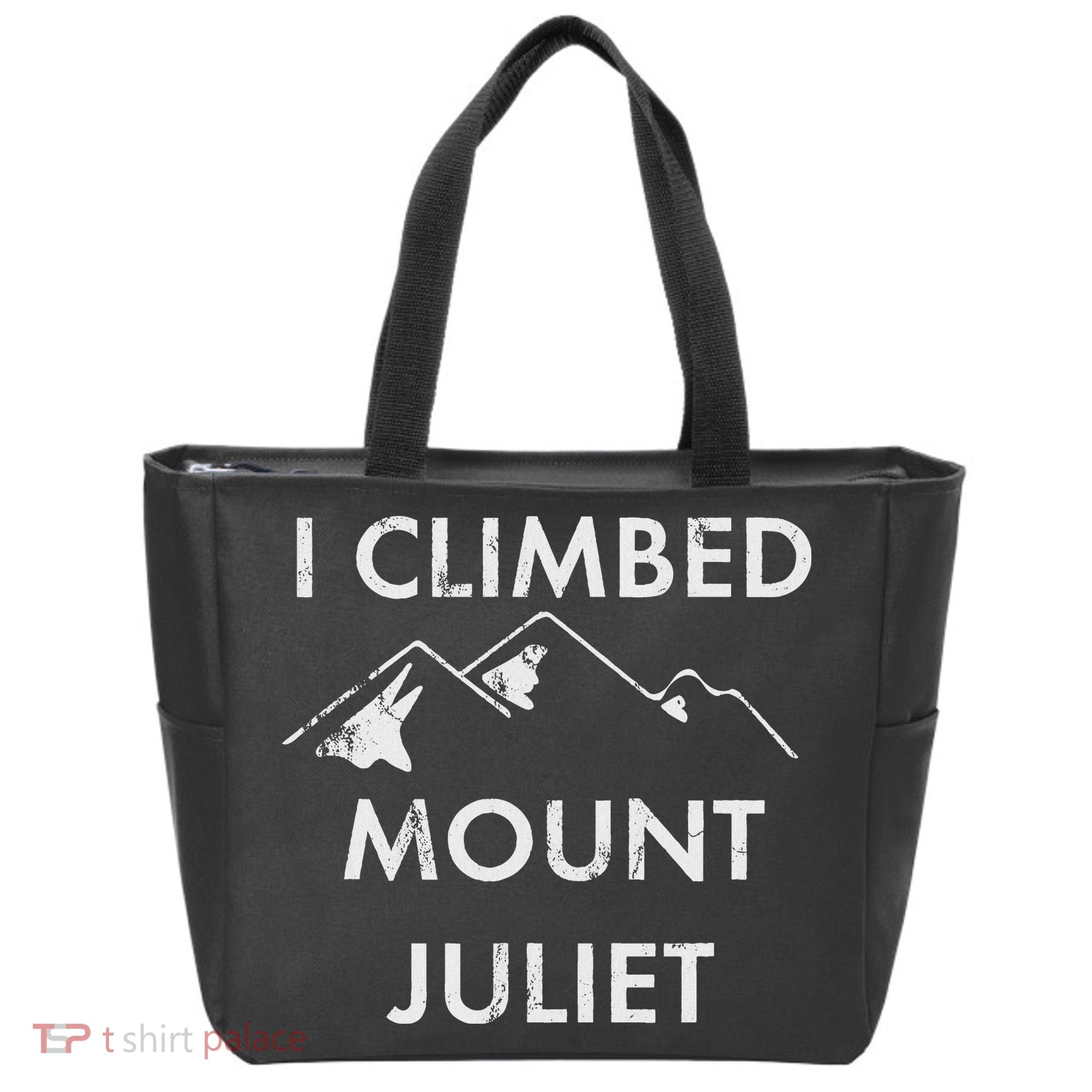 I Climbed Mount Juliet Distressed Tote Bag