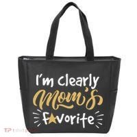Im Clearly Moms Favorite Son Or Daughter Funny Gift Tote Bag thumb 0