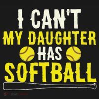 I Can't My Daughter Has Softball Dad Mom Parents Ornament thumb 1