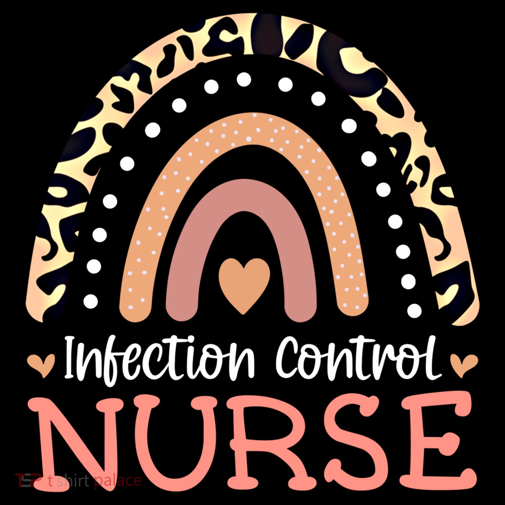 Infection Control Nurse Leopard Rainbow Appreciation Gift Coffee Mug