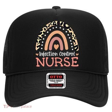 Infection Control Nurse Leopard Rainbow Appreciation Gift Hat