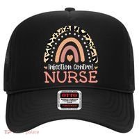Infection Control Nurse Leopard Rainbow Appreciation Gift Hat thumb 0