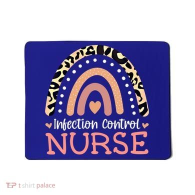Infection Control Nurse Leopard Rainbow Appreciation Gift Mousepad
