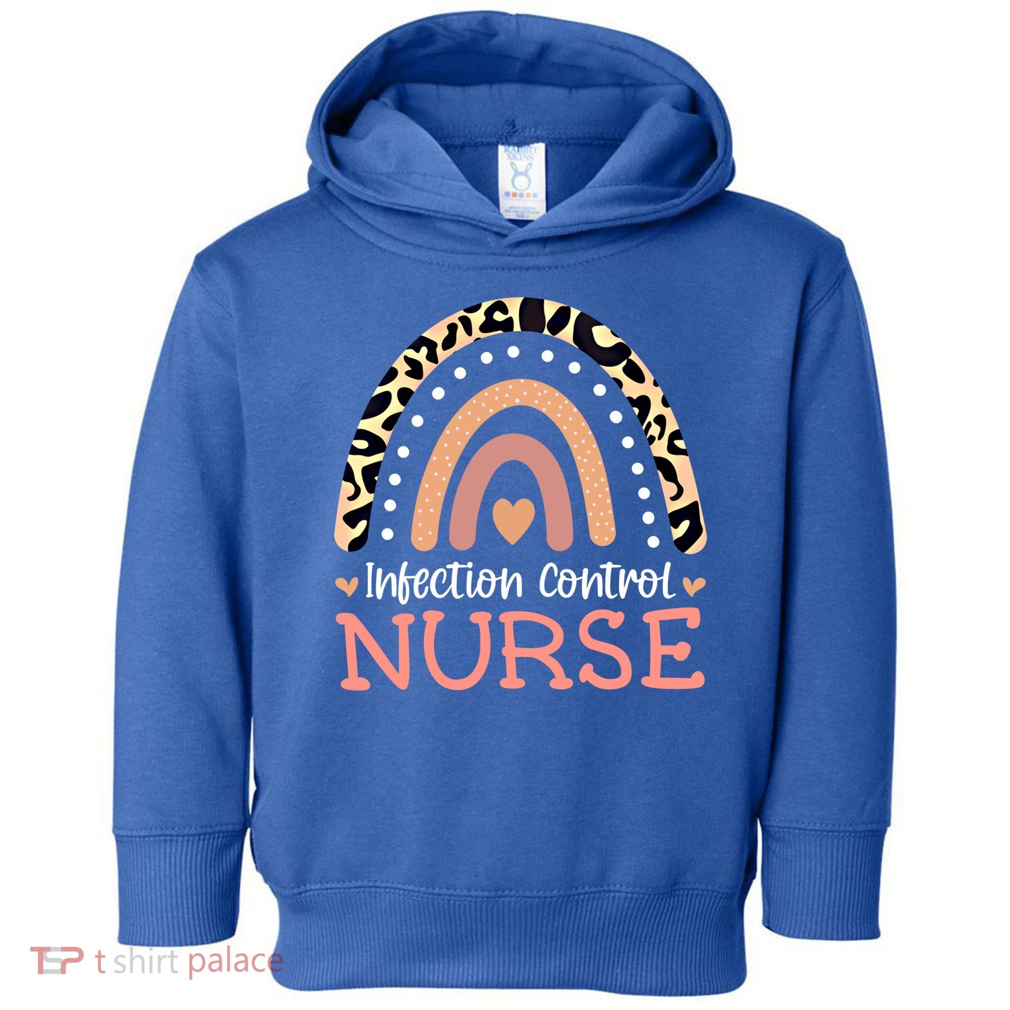 Infection Control Nurse Leopard Rainbow Appreciation Gift Toddler Hoodie