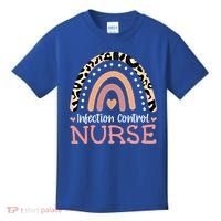 Infection Control Nurse Leopard Rainbow Appreciation Gift Kids T-Shirt thumb 0