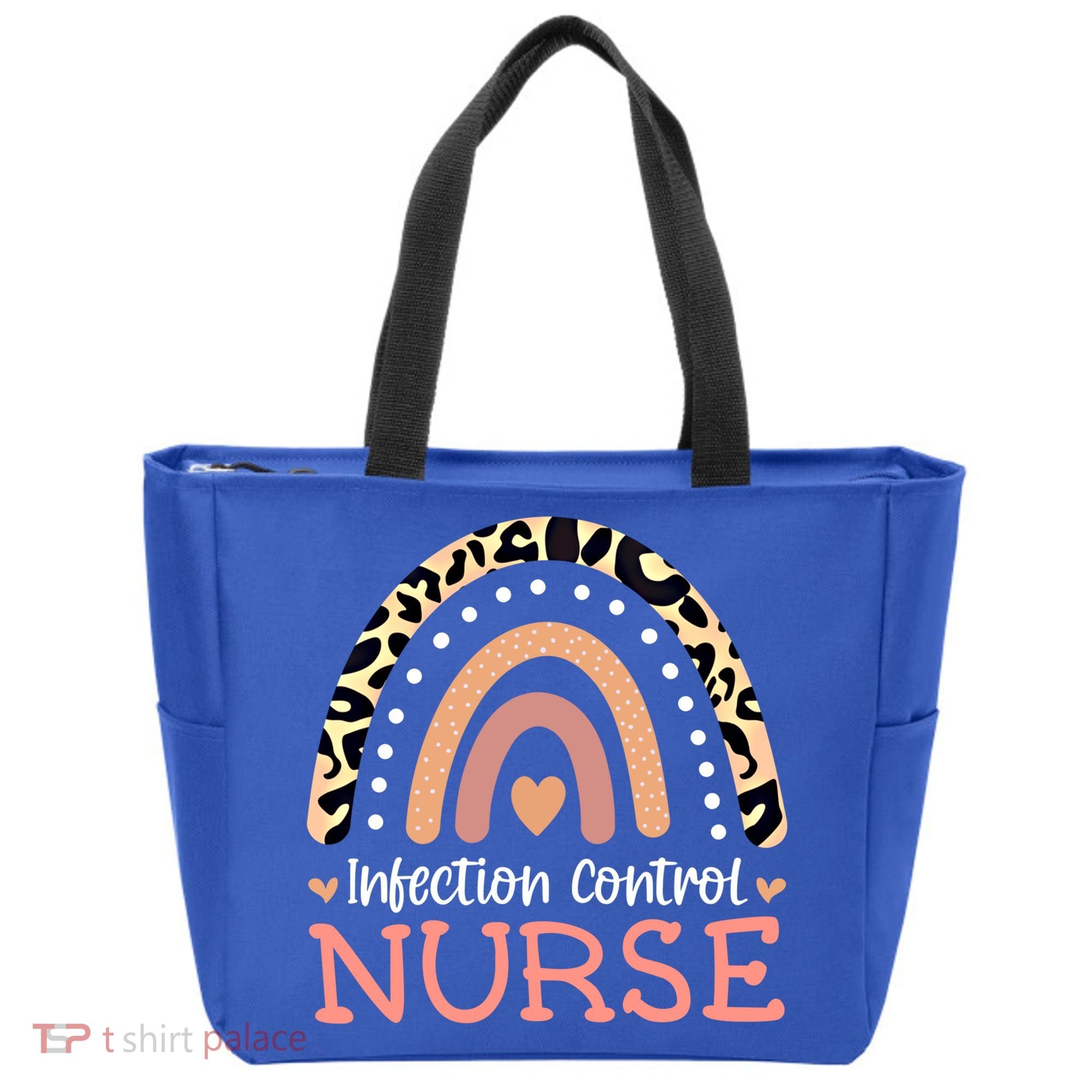 Infection Control Nurse Leopard Rainbow Appreciation Gift Tote Bag