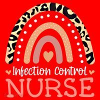 Infection Control Nurse Leopard Rainbow Appreciation Gift Santa Hat thumb 1