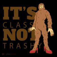 It's Class Not Trashy Fashion Funny Bigfoot Coffee Mug thumb 5