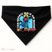 I Can Nearly Walk On Water Jesus Christ USA-Made Doggie Bandana thumb 0