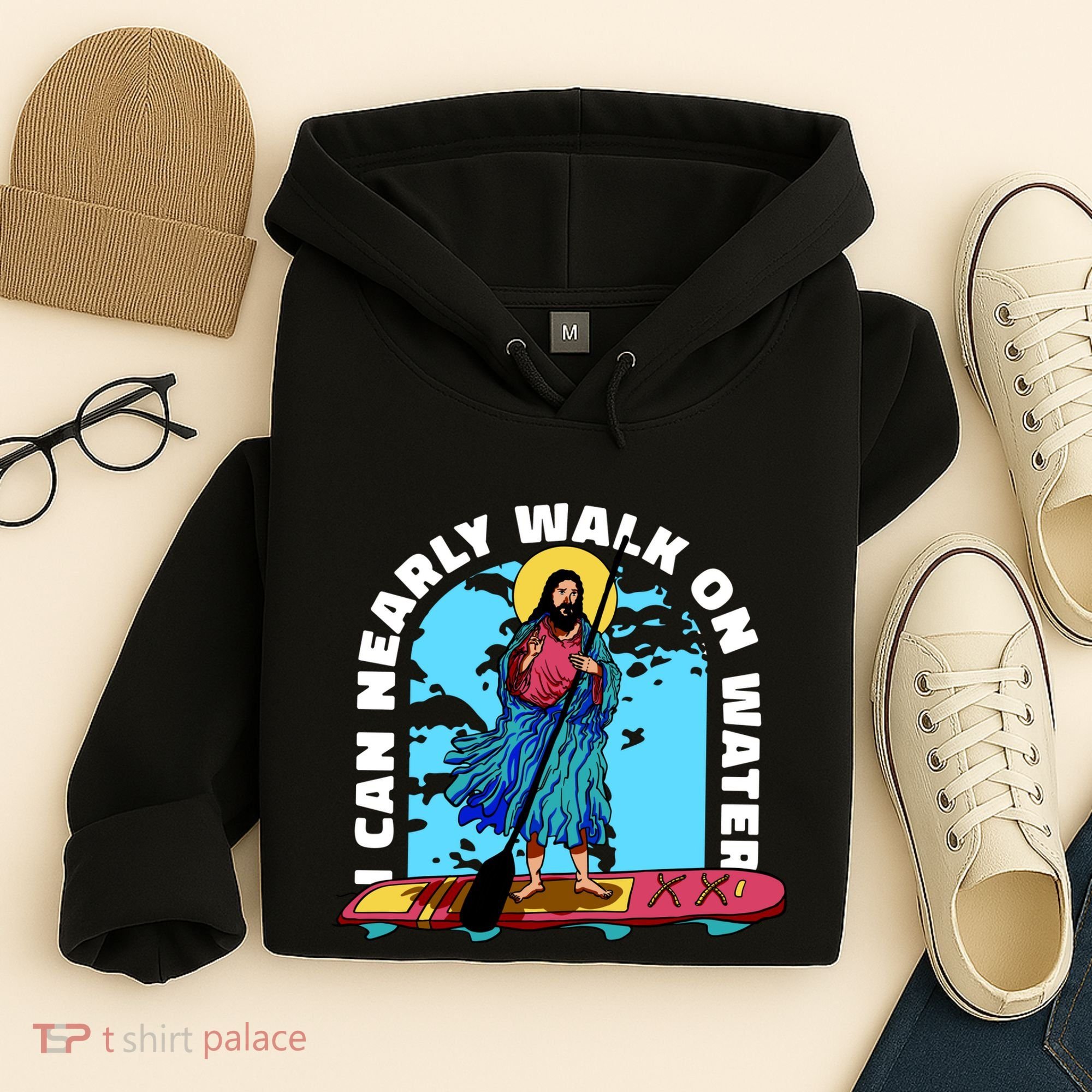 I Can Nearly Walk On Water Jesus Christ Hoodie