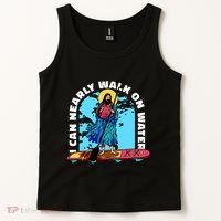 I Can Nearly Walk On Water Jesus Christ Tank Top thumb 2