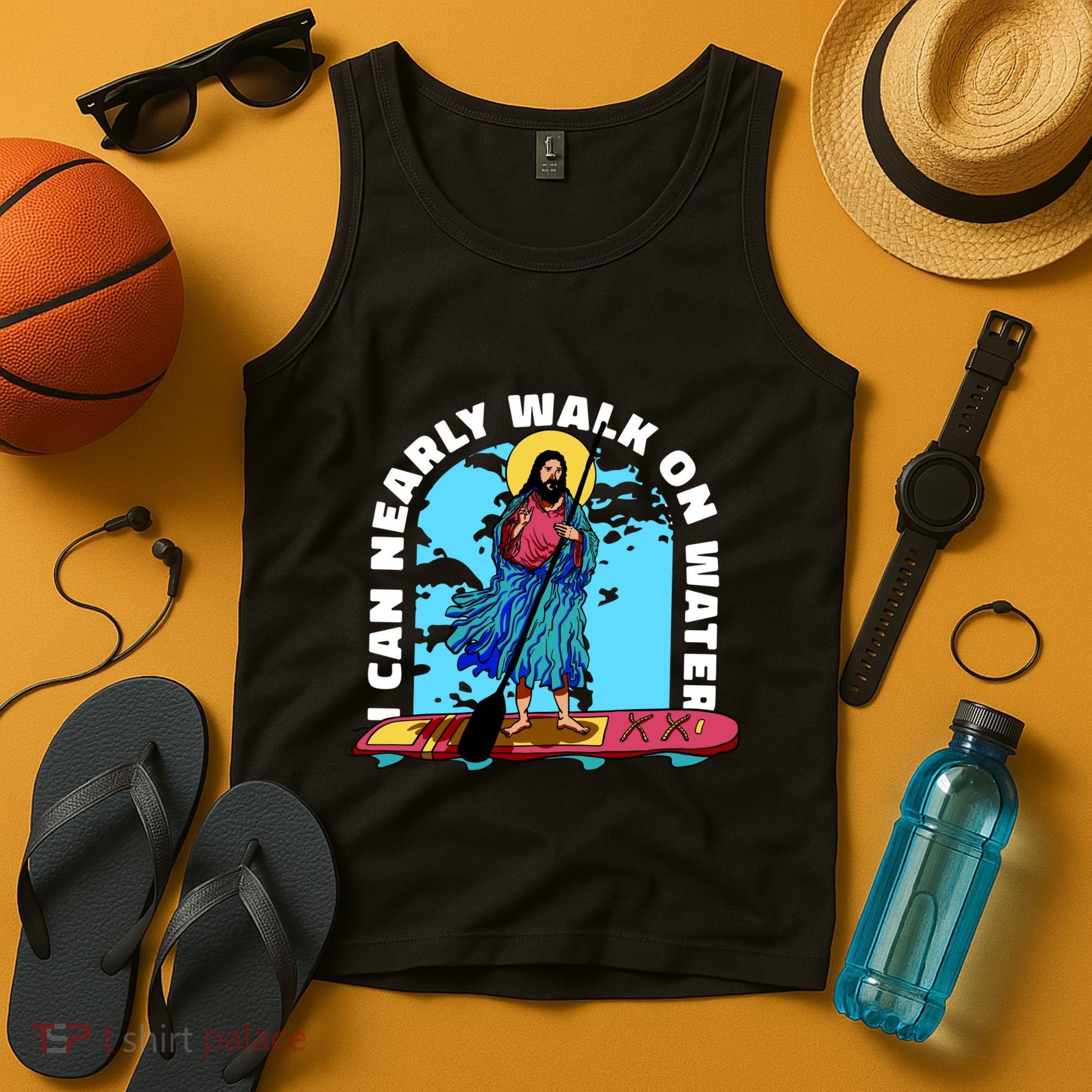 I Can Nearly Walk On Water Jesus Christ Tank Top