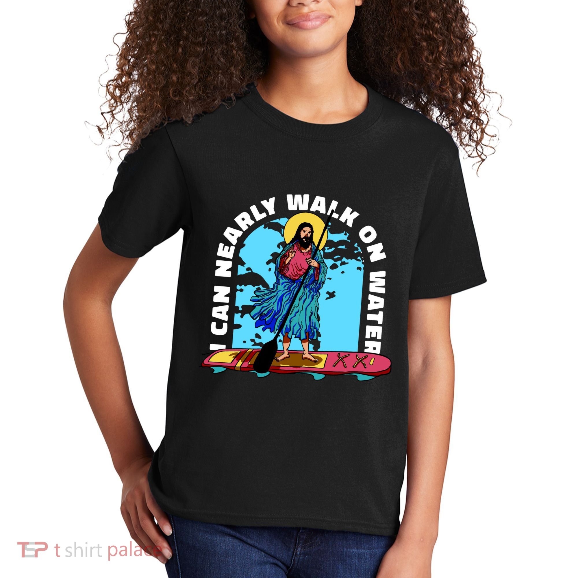 I Can Nearly Walk On Water Jesus Christ Kids T-Shirt