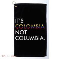 It's Colombia Not Columbia Colombian Golf Towel thumb 0