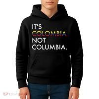 It's Colombia Not Columbia Colombian Kids Hoodie thumb 4
