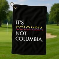 ItS Colombia Not Columbia Colombian Golf Towel thumb 1