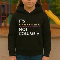 ItS Colombia Not Columbia Colombian Kids Hoodie thumb 3