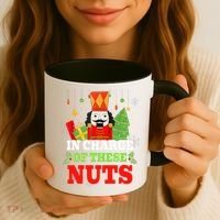 IN CHARGE OF THESE NUTS! Nutcracker Christmas Ballet Meme  Coffee Mug thumb 3