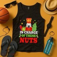IN CHARGE OF THESE NUTS! Nutcracker Christmas Ballet Meme  Tank Top thumb 4