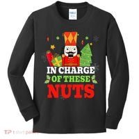 IN CHARGE OF THESE NUTS! Nutcracker Christmas Ballet Meme  Kids Long Sleeve Shirt thumb 0