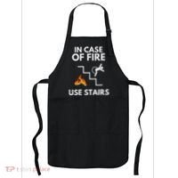 In Case Of Fire Use Stairs Funny Disabled Wheelchair Apron thumb 0