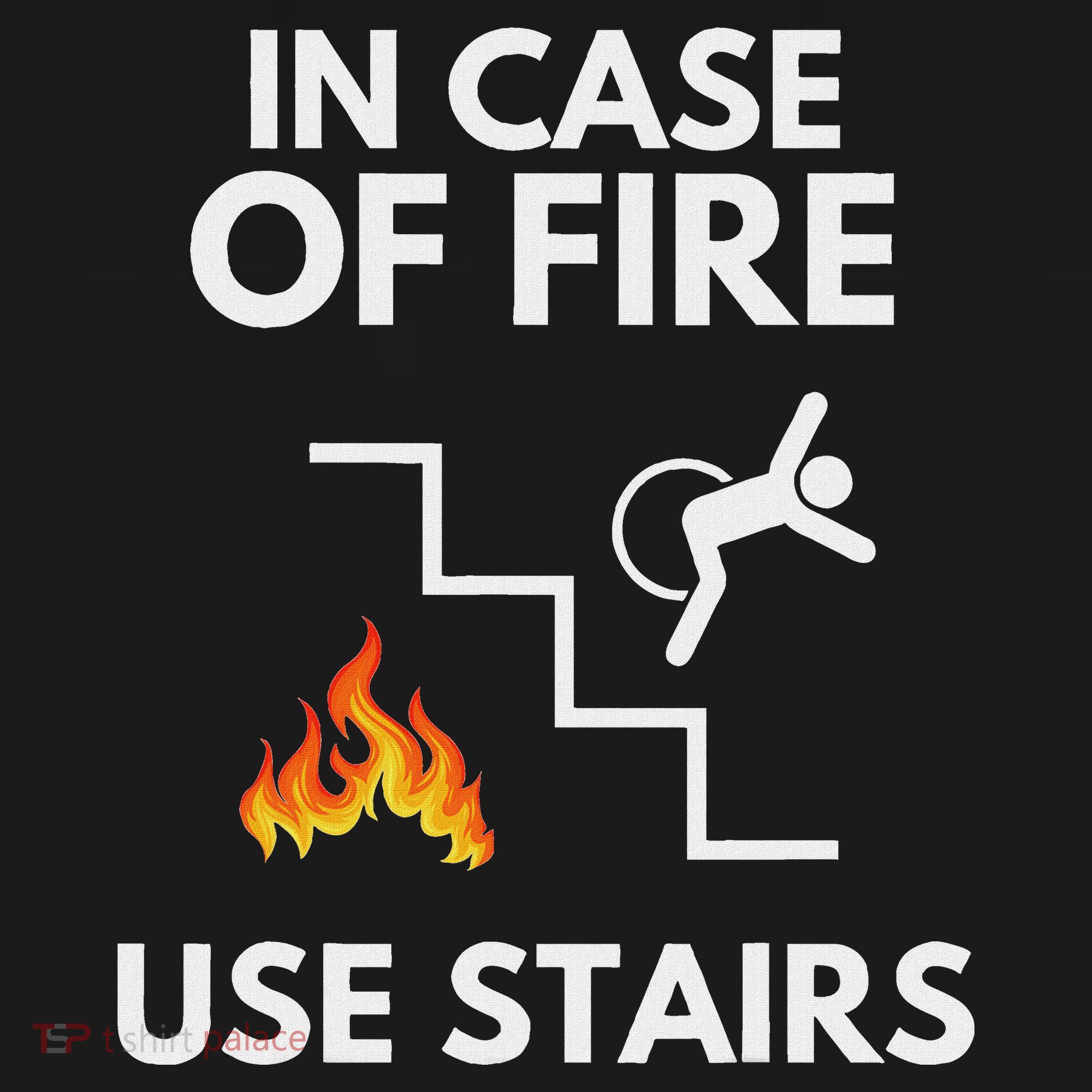 In Case Of Fire Use Stairs Funny Disabled Wheelchair Women's Hoodie