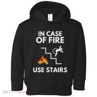 In Case Of Fire Use Stairs Funny Disabled Wheelchair Toddler Hoodie thumb 0
