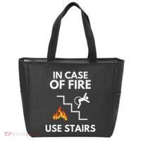 In Case Of Fire Use Stairs Funny Disabled Wheelchair Tote Bag thumb 0