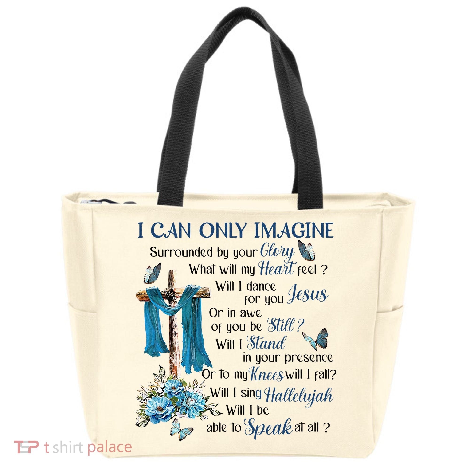 I Can Only Imagine Surrounded By Your Glory Heaven Tote Bag