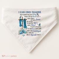 I Can Only Imagine Surrounded By Your Glory Heaven USA-Made Doggie Bandana thumb 0