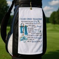 I Can Only Imagine Surrounded By Your Glory Heaven Golf Towel thumb 2