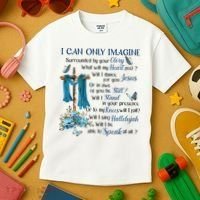 I Can Only Imagine Surrounded By Your Glory Heaven Kids T-Shirt thumb 3