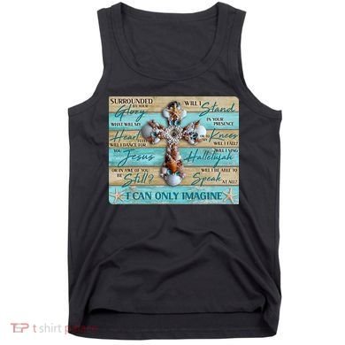 I Can Only Imagine Faith Sea Shell Cross Tank Top