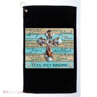 I Can Only Imagine Faith Sea Shell Cross Golf Towel thumb 0