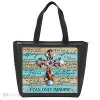 I Can Only Imagine Faith Sea Shell Cross Tote Bag thumb 0