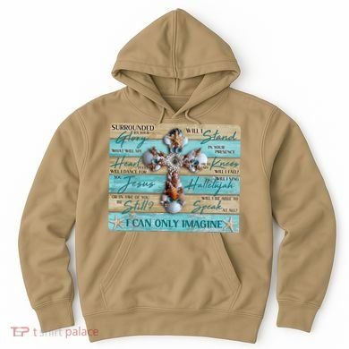 I Can Only Imagine Faith Sea Shell Cross Hoodie