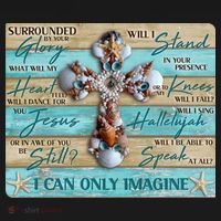 I Can Only Imagine Faith Sea Shell Cross Women's Tank Top thumb 5