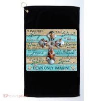 I Can Only Imagine Faith Sea Shell Cross Golf Towel thumb 0