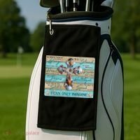 I Can Only Imagine Faith Sea Shell Cross Golf Towel thumb 2