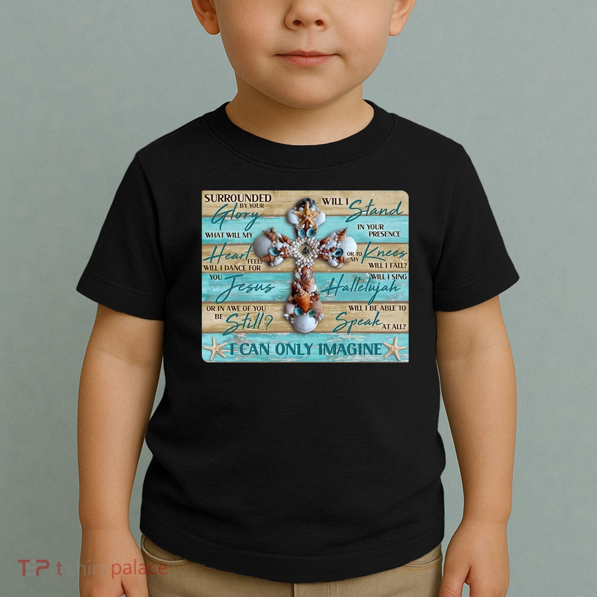 I Can Only Imagine Faith Sea Shell Cross Toddler T-Shirt