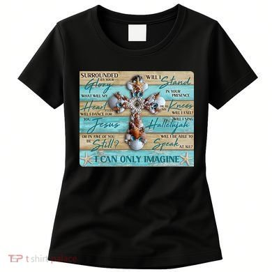 I Can Only Imagine Faith Sea Shell Cross Women's T-Shirt