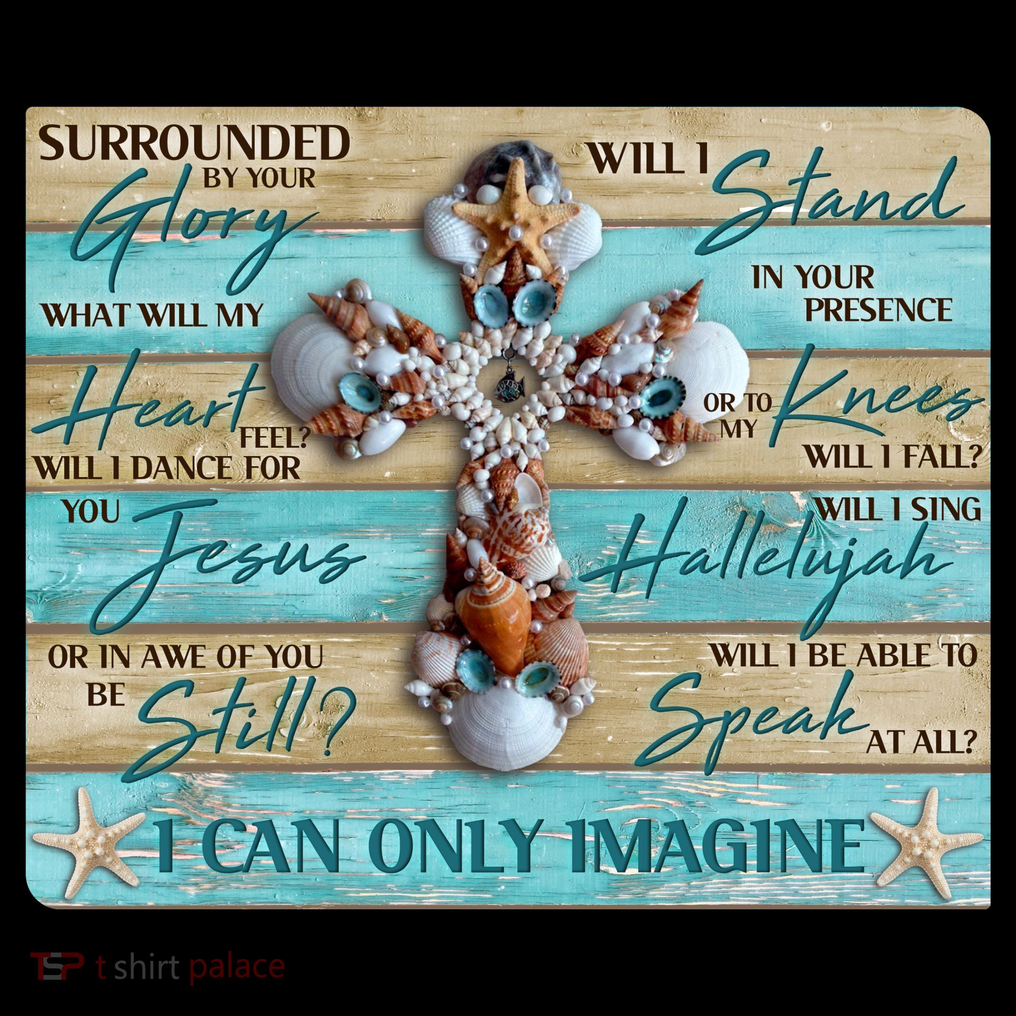 I Can Only Imagine Faith Sea Shell Cross Kids Sweatshirt